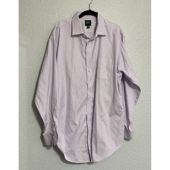 Jos. A. Bank Other - Jos A Bank Traveler Lavender Striped Long Sleeve Button-Up w/Pocket - SZ 18-35